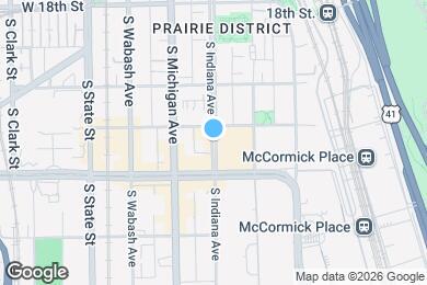 Map image of the property - 2130 S Indiana Ave