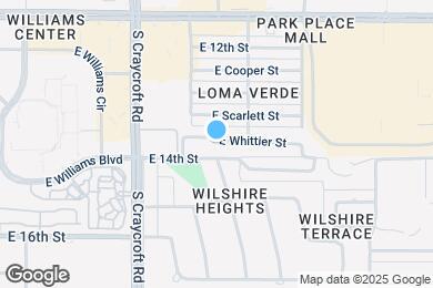 Map image of the property - 5622 E Whittier St