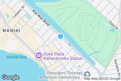 Map image of the property - 2421 Ala Wai Blvd
