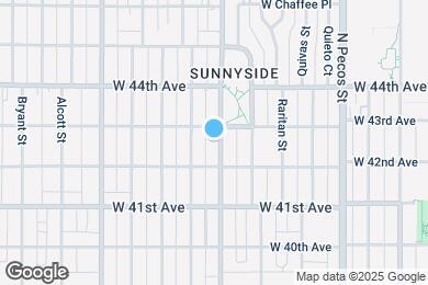 Map image of the property - 4239 Tejon St