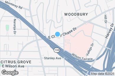 Map image of the property - 1468 E Chevy Chase Dr