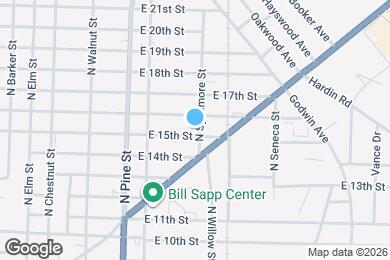 Map image of the property - 521 E 15th St