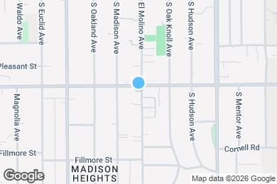 Map image of the property - 609 S El Molino Ave