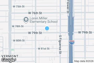 Map image of the property - 627 W 79th St