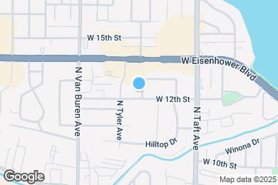 Map image of the property - 1611 W 12th St