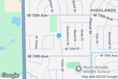 Map image of the property - 7471 Teller St