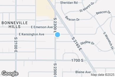 Map image of the property - 1545 S 2300 E