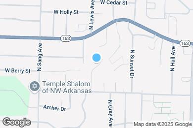 Map image of the property - 931 N Lewis Ave