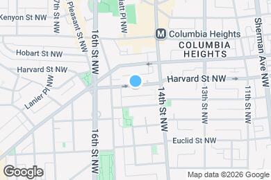 Map image of the property - 1440 Harvard St NW