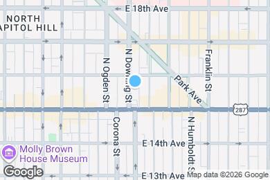 Map image of the property - 1544 N Downing St