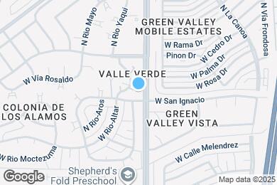 Map image of the property - 1524 N Paseo La Tinaja