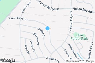 Map image of the property - 327 Lake Forest Dr
