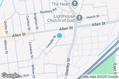 Map image of the property - 105 Ledgecrest Ave