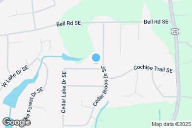 Map image of the property - 820 Cedar Lake Dr SE