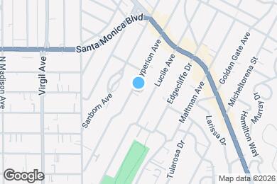 Map image of the property - 952 1/2 Hyperion Ave