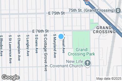 Map image of the property - 7632 S Drexel Ave