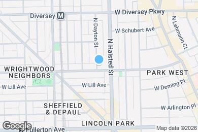 Map image of the property - 822 W Wrightwood Ave