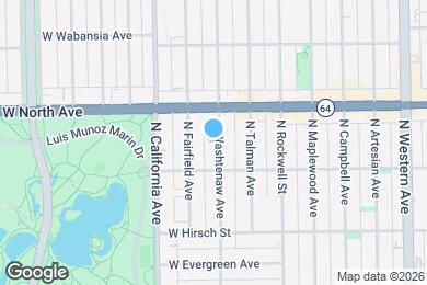 Map image of the property - 1526 N Washtenaw Ave