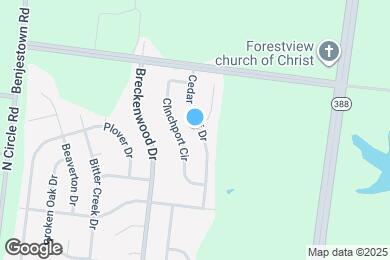 Map image of the property - 5343 Cedar Bluff Dr