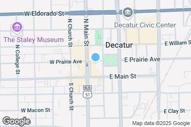 Map image of the property - 135 E Prairie Ave
