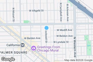 Map image of the property - 2327 N Rockwell St