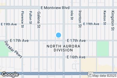 Map image of the property - 10445 E 17th Ave