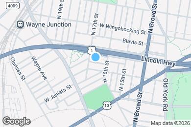 Map image of the property - 1621 St. Paul St