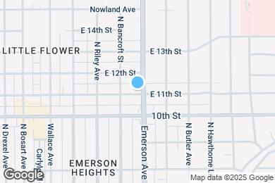 Map image of the property - 1102 N Emerson Ave