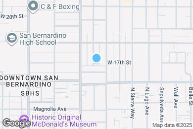 Map image of the property - 1707 N Pershing Ave