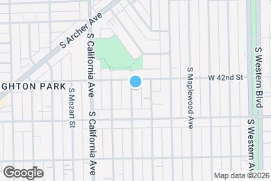 Map image of the property - 4215 S Washtenaw Ave