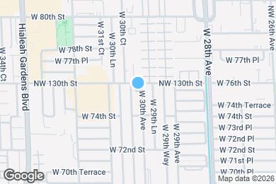 Map image of the property - 7550 W 30th Ave
