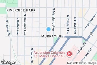 Map image of the property - 2520 N Frederick Ave