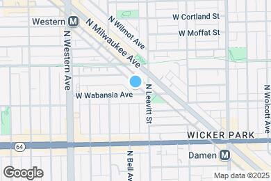 Map image of the property - 2210 W Wabansia Ave