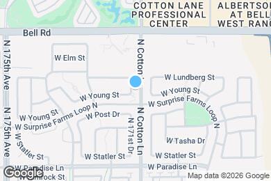 Map image of the property - 16621 N 171st Dr