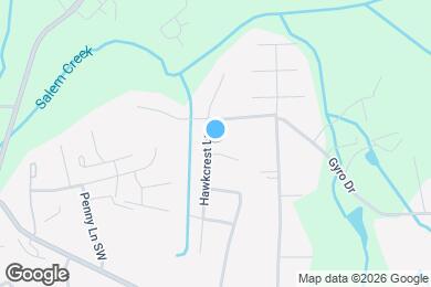 Map image of the property - 1524 Hawkcrest Ln