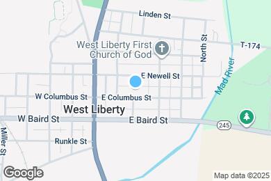 Map image of the property - 212 E Columbus St