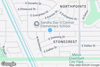 Map image of the property - 4955 E Adobe St