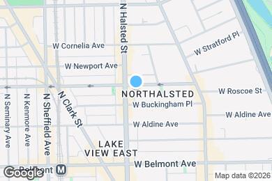 Map image of the property - 735 W Roscoe St