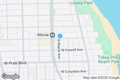 Map image of the property - 1323 W Morse Ave