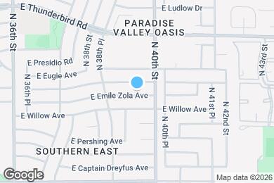 Map image of the property - 3922 E Emile Zola Ave