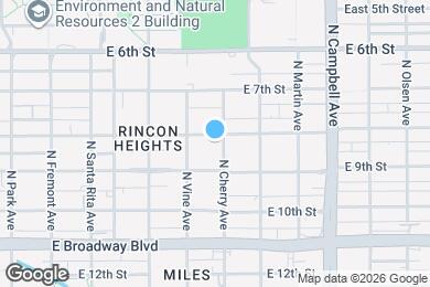 Map image of the property - 1536 E 8th St