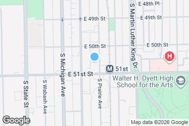 Map image of the property - 5030 S Prairie Ave