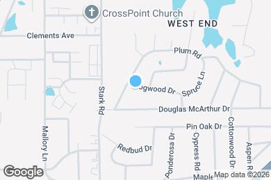 Map image of the property - 205 Dogwood Dr