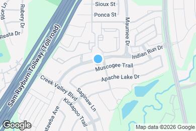 Map image of the property - 1204 Muscogee Trail
