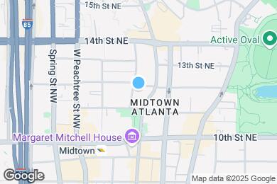 Map image of the property - 1080 Peachtree St NE