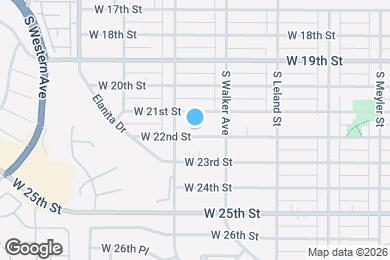 Map image of the property - 1260 W 22nd St