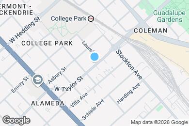 Map image of the property - 829 W Taylor St