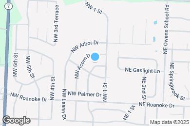 Map image of the property - 205 NW Almond