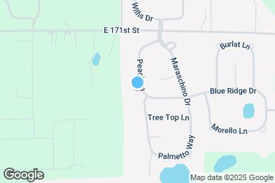 Map image of the property - 16901 Peach Ln