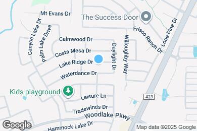 Map image of the property - 2700 Lake Ridge Dr